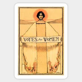 VOTES FOR WOMEN 1913 American Woman's Suffrage Political Propaganda Poster Art Sticker